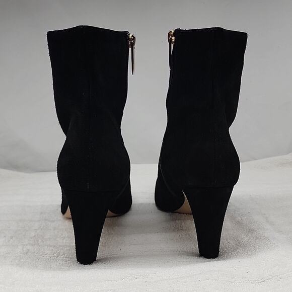 L'AGENCE ANGELIQUE MIDNIGHT LEATHER PLUSH BLACK SUEDE ANKLE BOOTS LADIES 40 NWOB - Picture 7 of 16